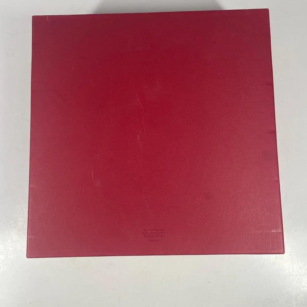 Valentino Garavani Red Ankle Boot Empty Gift Storage Box w/ Cards 12 x 12 x 4.5